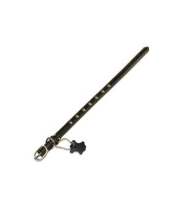 collar piel basico negro 15x30 17397