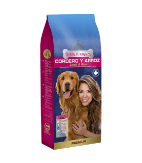 ortin premium cordero y arroz 15 kg