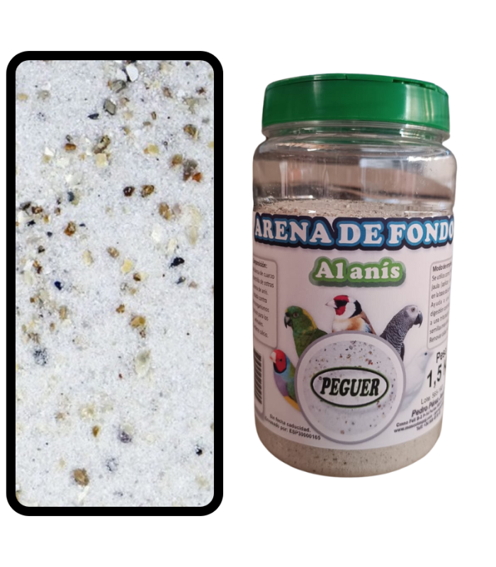 peguer arena grit blanca anis bote 15 kg