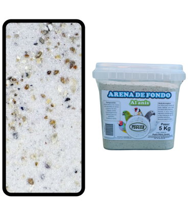 peguer arena grit blanca al anis bote 5 kg