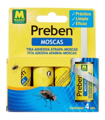 tira atrapamoscas preben 4 uds