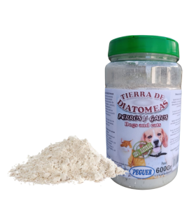 tierra de diatomeas perros y gatos bote 600 gr