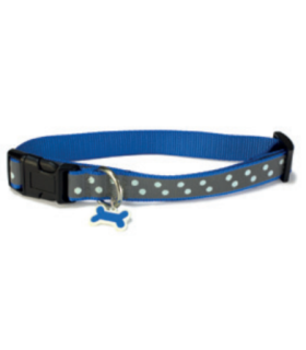 collar perro feflect azul 25 35 17596
