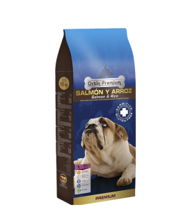 ortin premium salmon y arroz 15 kg