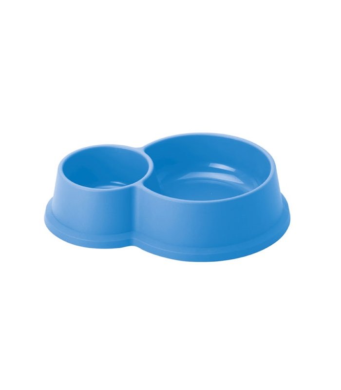 comedero plastico redondo doble gato 49958