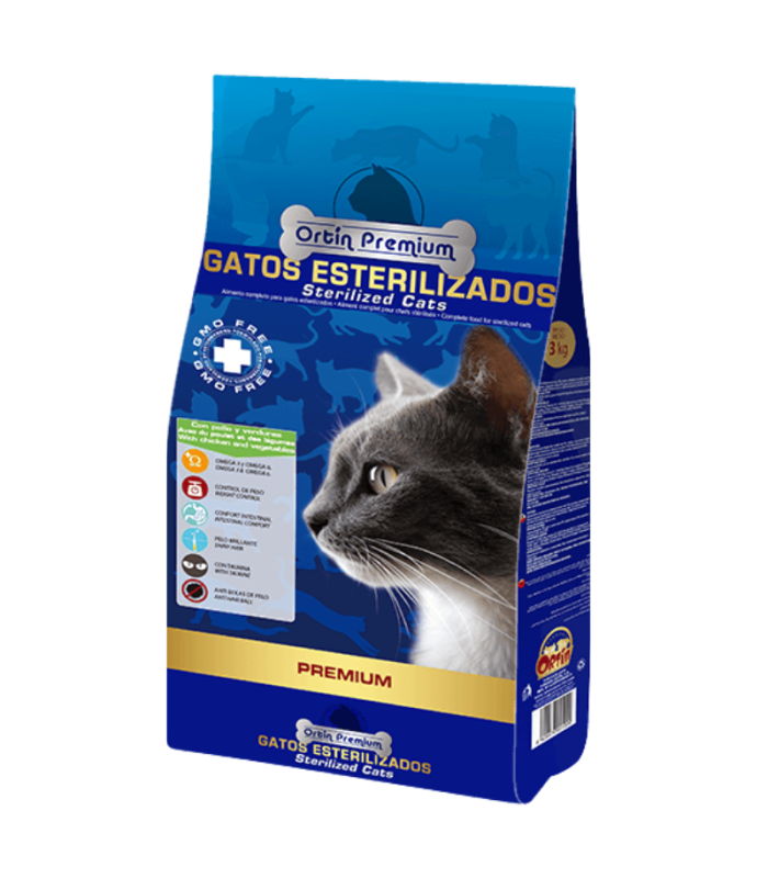 ortin premium gatos esterilizados 3 kg