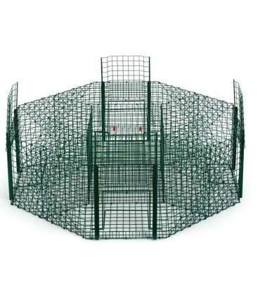 90233 jaula captura urracas octogonal