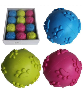 pelota huellas semidura 65 cm 8689