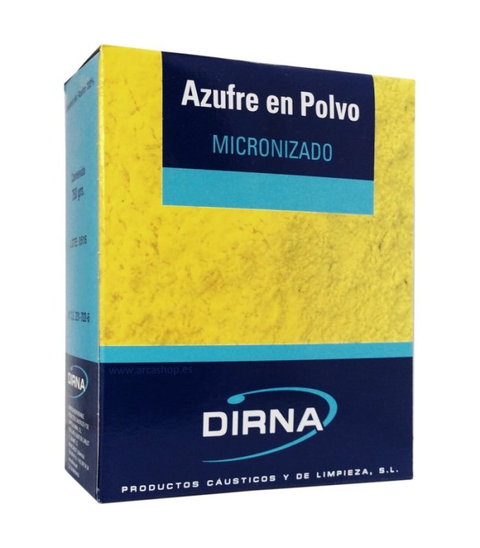 azufre en polvo dirna 750 gr
