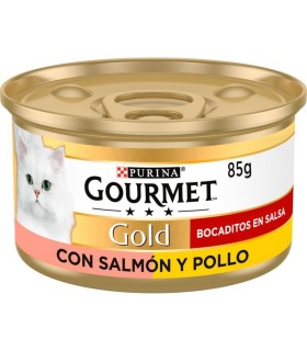 patee gourmet gold cig salmon pollo 85 gr purina