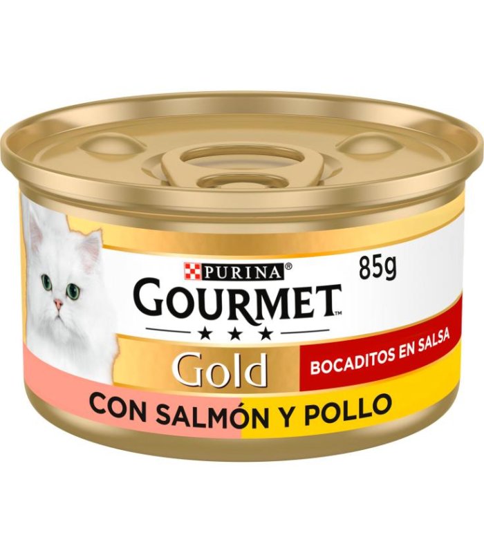 patee gourmet gold cig salmon pollo 85 gr purina