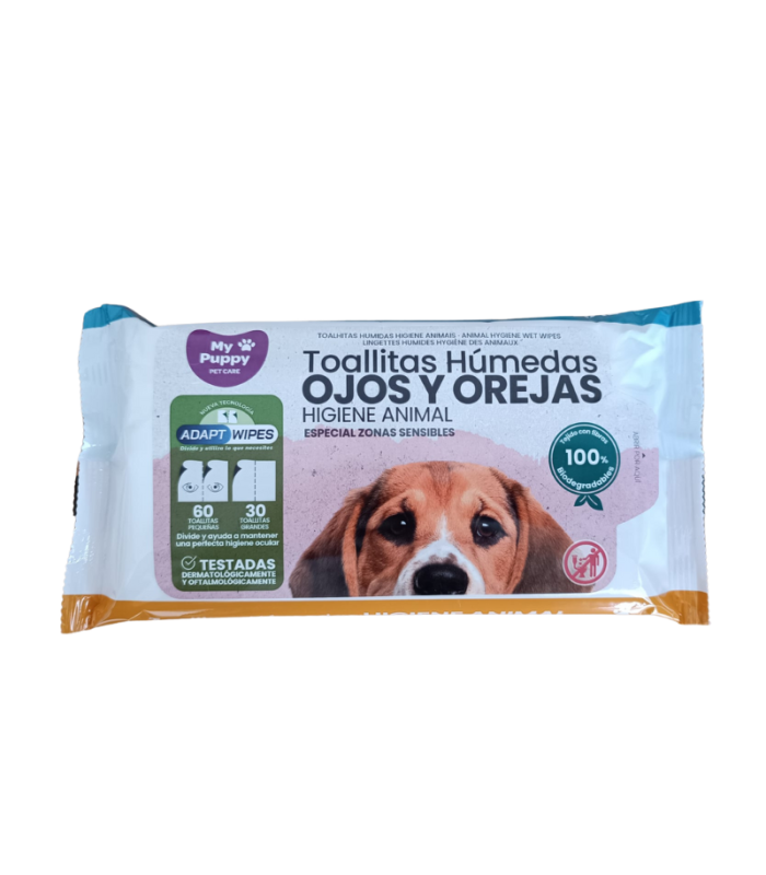 toallitas mascotas ojos y orejas 30 uds