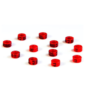 anilla plastico paloma 8 mm personalizada minimo 50 uni