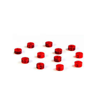 anilla plastico paloma 8 mm personalizada minimo 50 uni