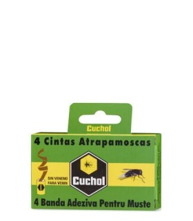 cuchol tira atrapamoscas 4 un