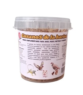 gusano harina tenebrio deshidratado 200 gr 1400ml