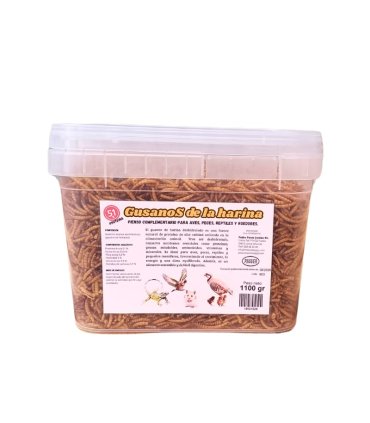 gusano harina tenebrio deshidratado 1100 gr 7500 cc