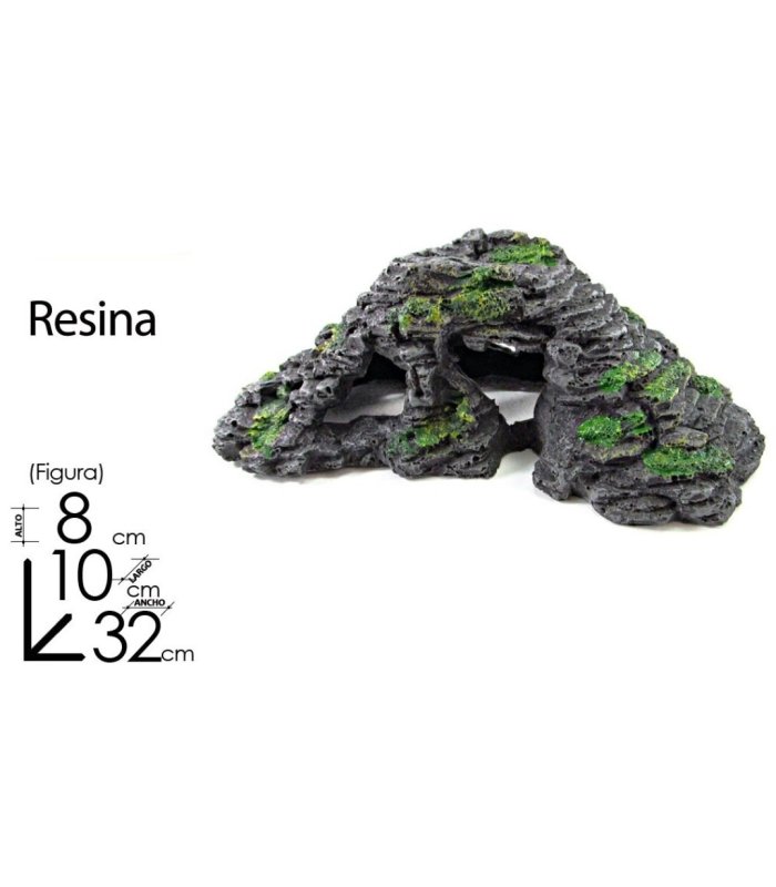 figura decoracion acuario rampa doble