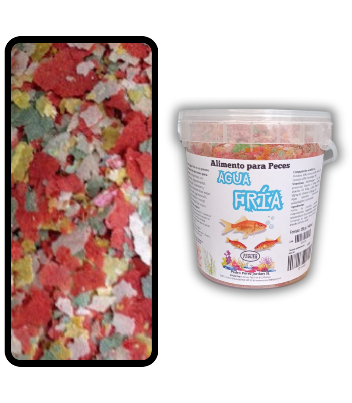 peguer peces agua fria 14 lt 250 gr