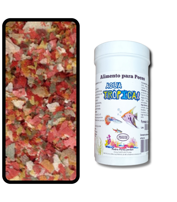 peguer peces agua tropical 100 m 20 gr