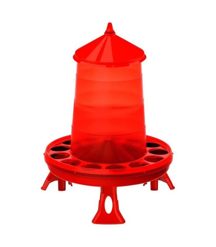 30987 tolva pollos plastpatas 16 kg roja