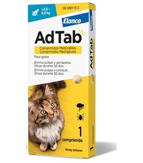 adtab pastilla mastic pulgas y garrapatas gato 2 8 kg