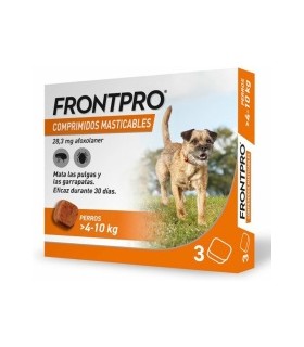 frontpro pastilla pulgas y garrapatas 4 10 kg 1 uni