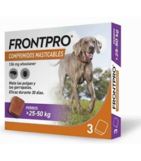 frontpro pastilla pulgas y garrapatas 25 50 kg 1 uni