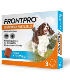 frontpro pastilla pulgas y garrapatas 10 25 kg 1 uni