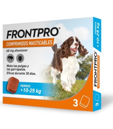 frontpro pastilla pulgas y garrapatas 10 25 kg 1 uni