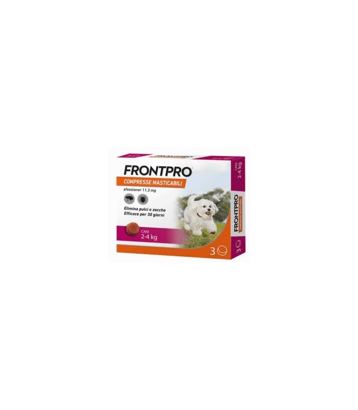 frontpro pastilla pulgas y garrapatas 2 4 kg 1 uni