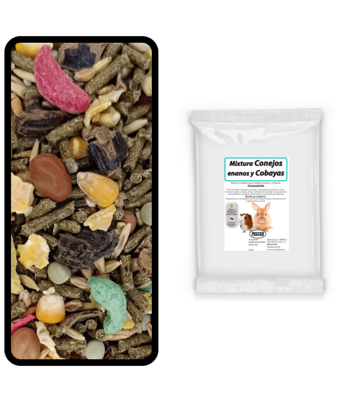 peguer mixcobayas y conejos enanos bolsa 5 kg