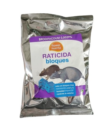 raticida bloque brodifacoum 250 gr