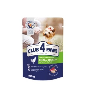 4paws premium humedo perro 50 pollo gelatina 100 gr