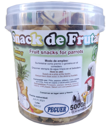 peguer snack de frutas cubo de 3 kg