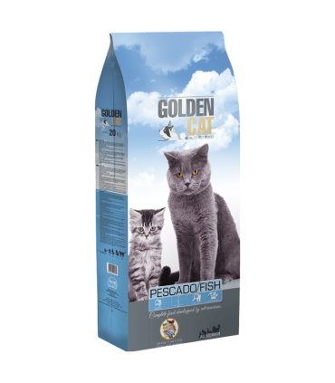 golden cat 20 kg de pescado