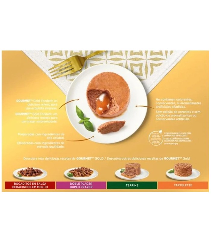 patee gourmet gold mouse surtido 12 lata x85 gr