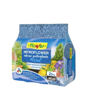 abono nitroflower azul 25 kg flower