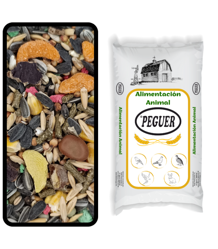 peguer mixthamster y ardillas saco 20 kg