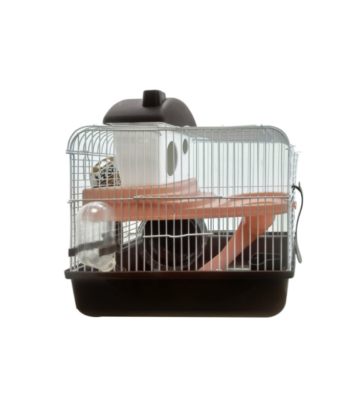 jaula hamster 2 pisos casa y rueda 51295