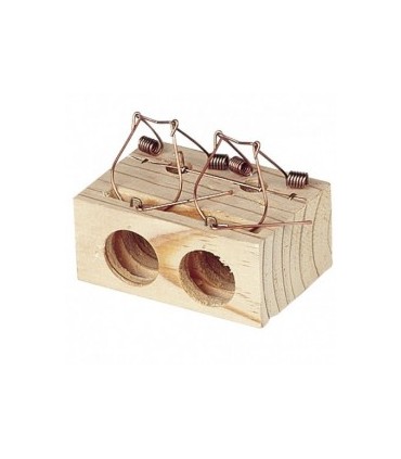 ratonera madera 2 agujeros