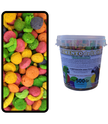 peguer extrusionado de loros 500 gr bote