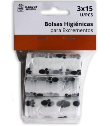 bolsa escrementos perros 3 x15 28817