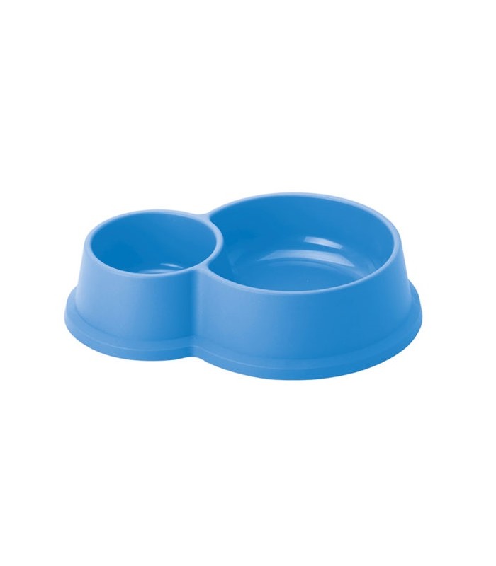 comedero plastico redondo doble gato 49958