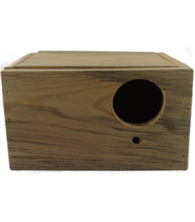 nido madera periquitos 20x12x12