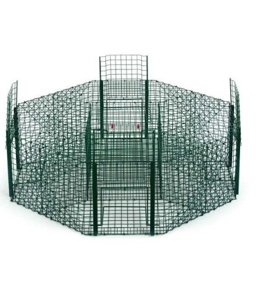 90233 jaula captura urracas octogonal