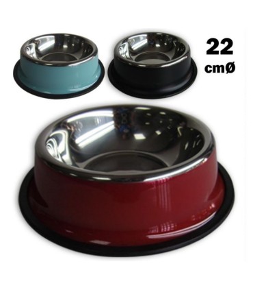 comedero perro ainox color 22 cm m5184