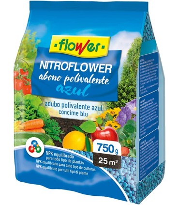 abono nitroflouwer polivalente azul 750 gr
