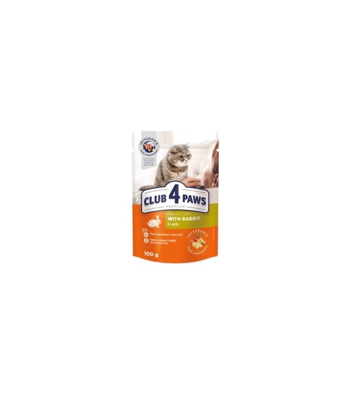 4paws premium humedo gato 80 conejo gelatina 100 gr