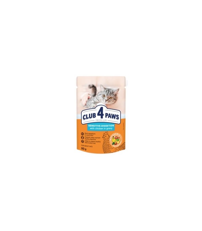 4paws premium humedo gato 779 digestion sensible 80 gr